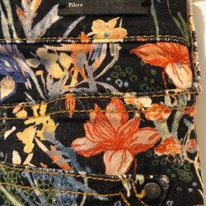 Anthropologie Pilcro floral jeans